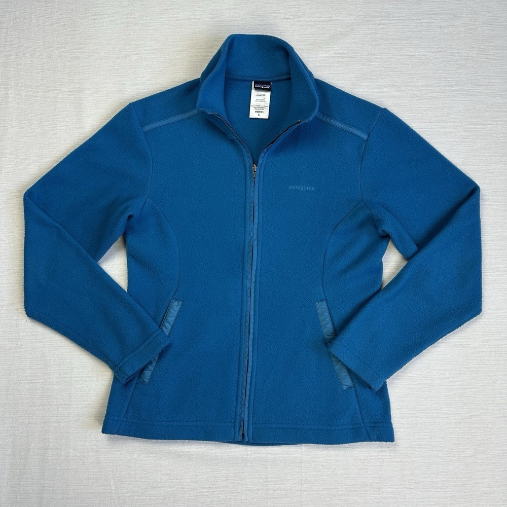 Vtg Patagonia El Capilene Fleece Zip Jacket Women‎ S Blue Gorpcore Performance